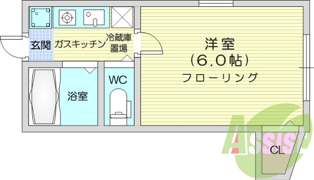 1階の間取り図