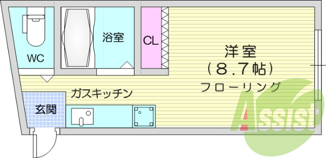 お写真は102号室のものです。参考にしてくださいませ。
