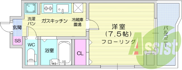 9階の間取り図