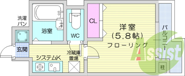 9階の間取り図