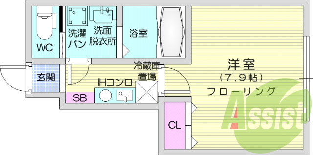 1階の間取り図