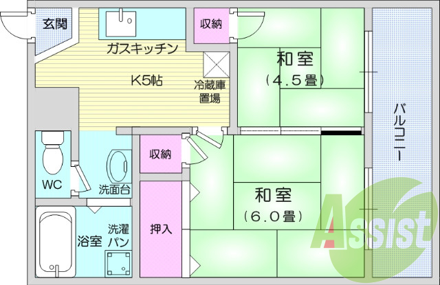 4階の間取り図