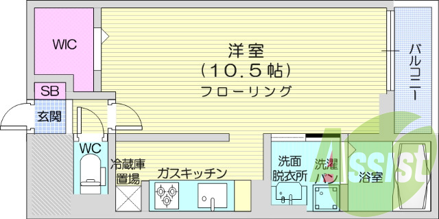 1Ｋ、オートロック、浴室乾燥、カメラ付きインターホン