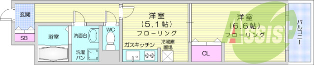 1DK、駅近、オートロックマンション、システムキッチン