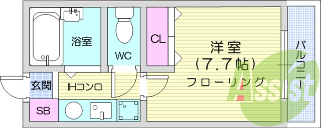 4階の間取り図
