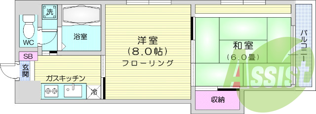 2Ｋ、B・T別、浴室乾燥機、温水洗浄便座