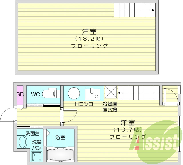 1LDK・オートロック・デジタルキー・ウォシュレット