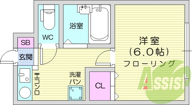 1階の間取り図