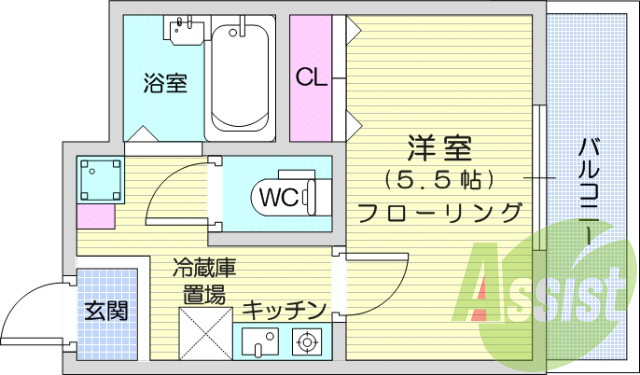 １Ｋ、オートロック、宅配ボックス、エアコン