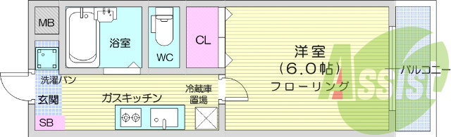 2階の間取り図