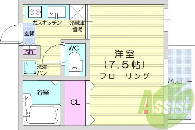 1階の間取り図