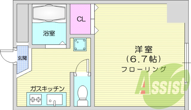 エアコン、TV付モニターイヤホン、室内洗濯機置き場