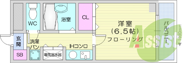 2階の間取り図