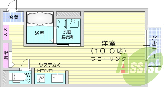 ワンルーム、BT別、IHクッキングヒーター。