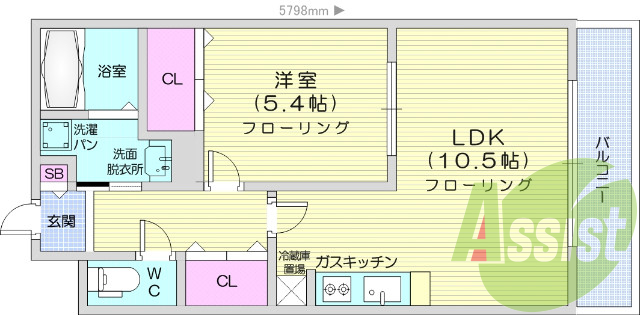 １LDK、浴室乾燥機、ＴＶ付きインターホン。