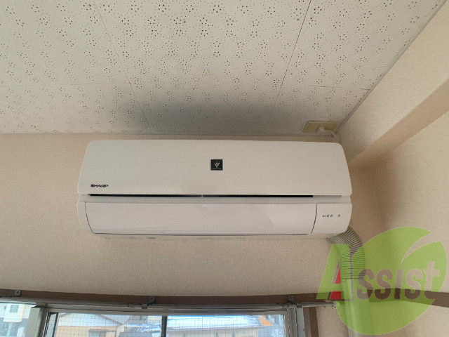 エアコンがありました。温度管理もできそうですね。 エアコンがありました。温度管理もできそうですね。