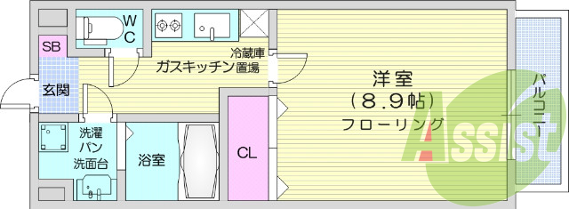 お写真は302号室のものになります。参考にしてくださいませ。