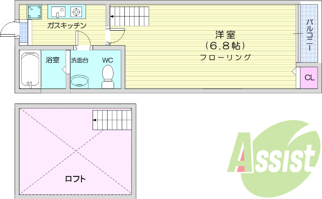1階の間取り図