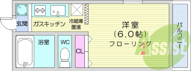 お写真は103号室のものです。参考にしてくださいませ。