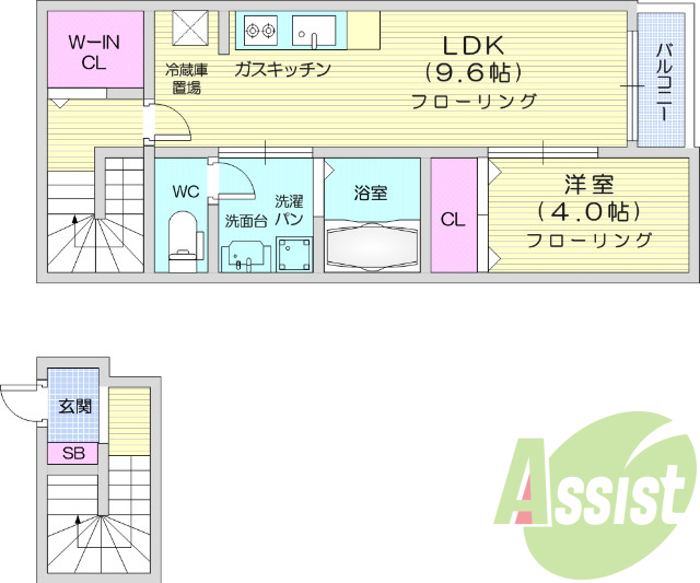 2階の間取り図
