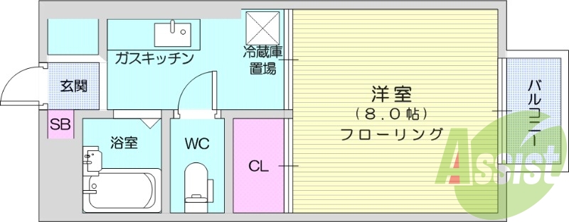 １K、温水洗浄便座、ＴV付インターホン、エアコン