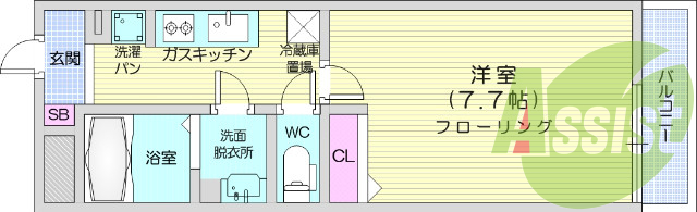 2階の間取り図