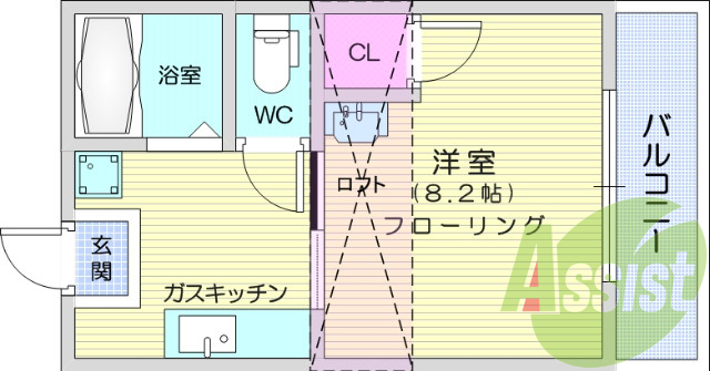 2階の間取り図