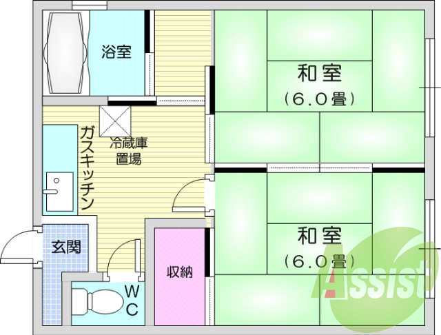 ２K、収納、和室、照明、BT別、給湯、光コンセント