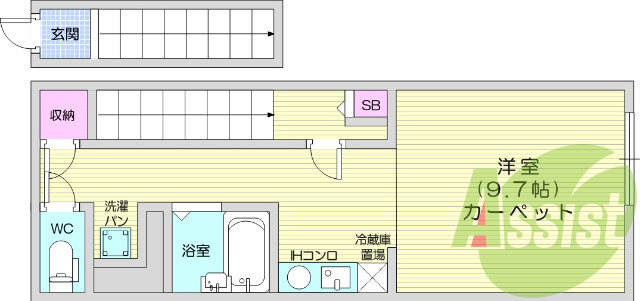 2階の間取り図