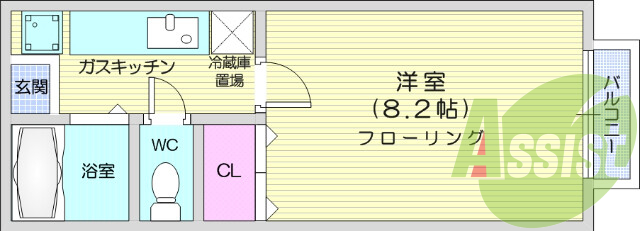 1階の間取り図