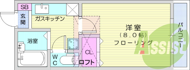 1階の間取り図