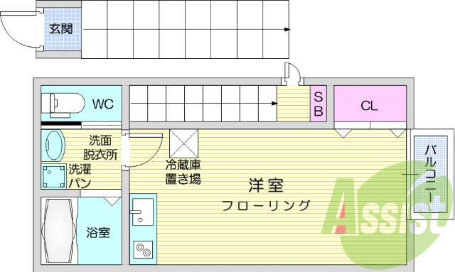 2階の間取り図