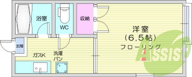 1K、風呂トイレ別、日当たり良好、最寄JR徒歩圏内