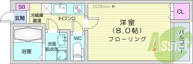 1階の間取り図