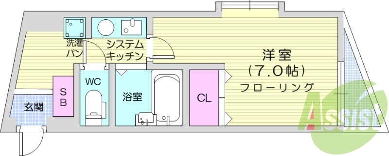 4階の間取り図