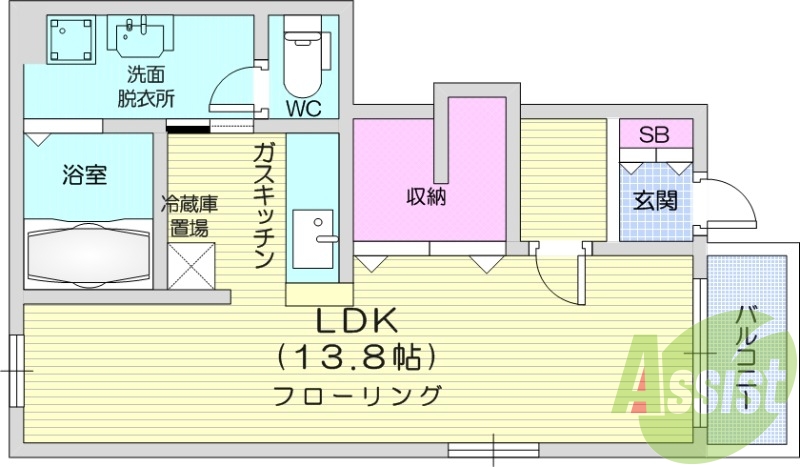 お写真は101号室のものになります。参考にしてくださいませ。