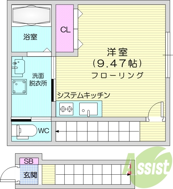 2階の間取り図