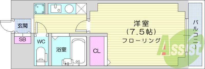 1K、BT別、オール電化、温水洗浄便座、室内洗濯機置場