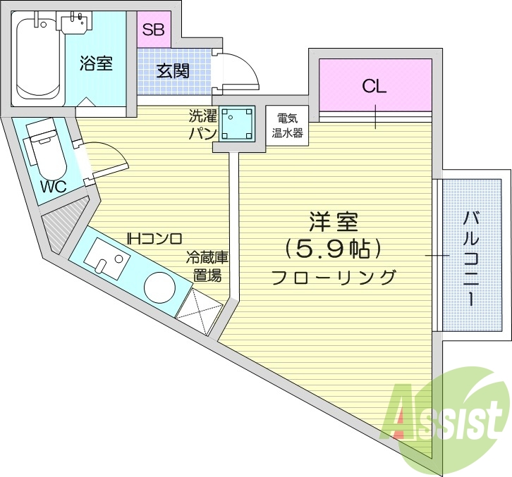 1R、IHクッキングヒーター、温水洗浄便座、照明器具