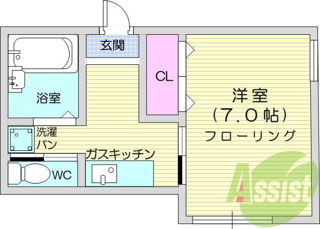 バストイレ別、室内洗濯機置き場、温水洗浄便座