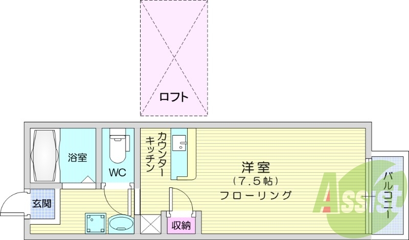 1階の間取り図