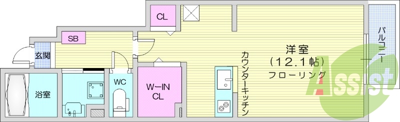 ワンルーム、エアコン、浴室乾燥機、温水洗浄便座