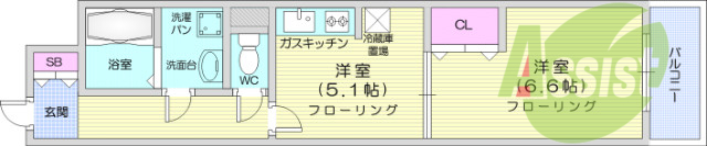 お写真は701号室のものです。参考にしてくださいませ。