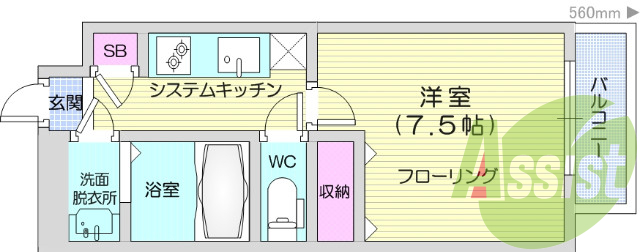 1K、インターネット使用無料、光ファイバー、複層ガラス。