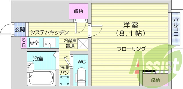 ネット使用料無料、家具家電付き、光ファイバー。