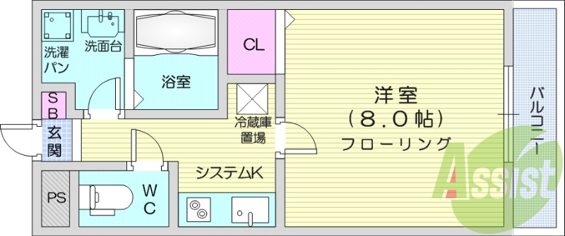 1Ｋ、インターネット使用料不要、IHクッキングヒーター付き