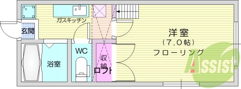 2階の間取り図