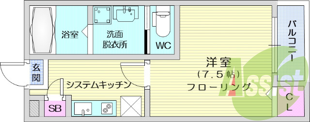 2階の間取り図