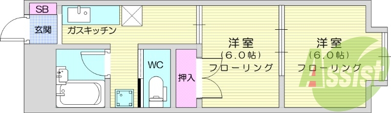 2K、浴室乾燥機、ウォシュレット、駐車場無料。
