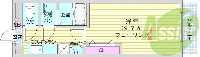 1K、追焚機能、シャンプードレッサー、モニター付インターホン